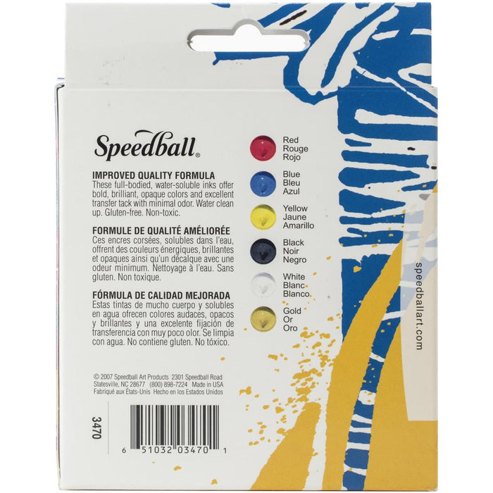 Speedball Block Ink Set 6/Pkg
