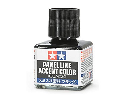 Tamiya Panel Line Accent Color 40ml Black TAM87131 Plastics Paint Enamels