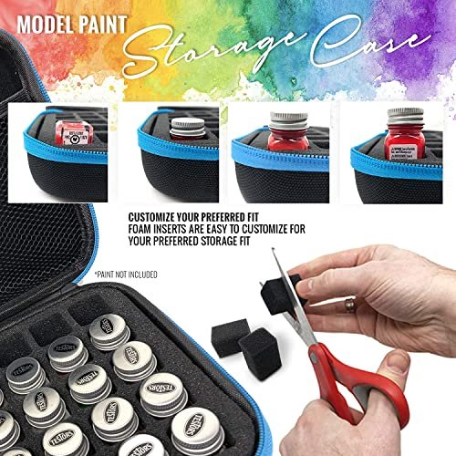 Testors Model Paint Enamel 10pc Paint Set, Pixiss Model Paint Storage — Grand River Art Supply