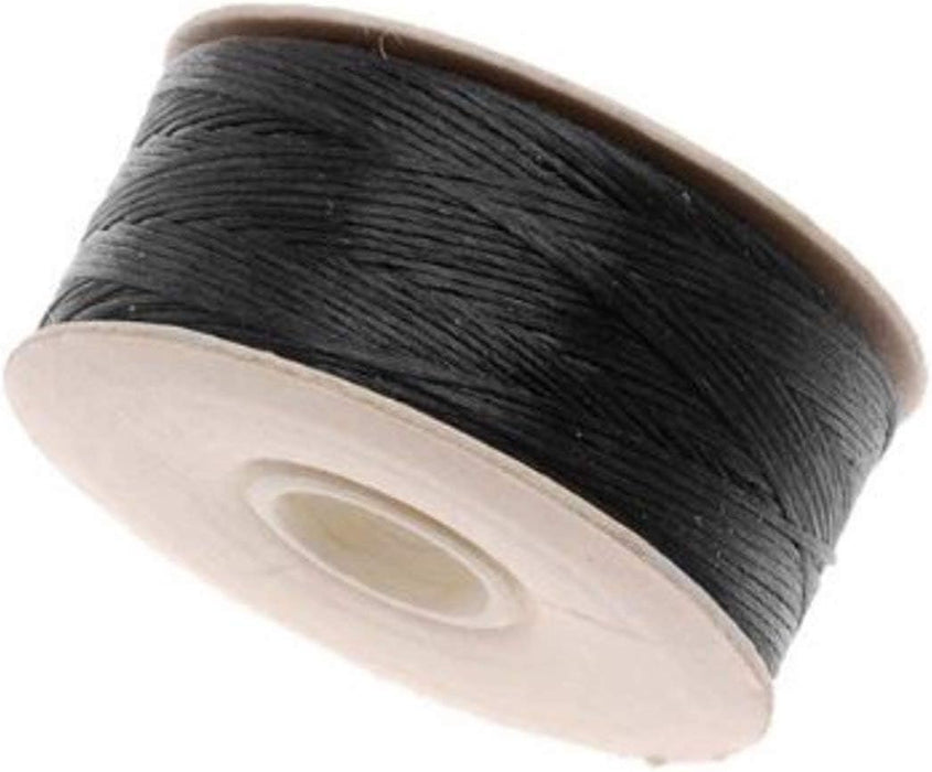 NYMO Nylon Beading Thread Size D for Delica Beads - Black 64 Yards (58 Meters)