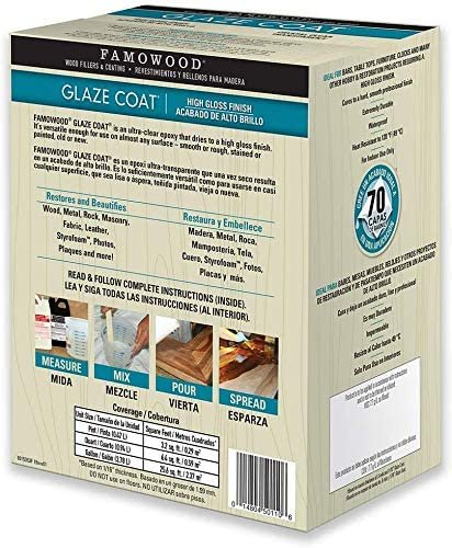 FamoWood 5050110 Glaze Coat Kit - Gallon Clear (4)