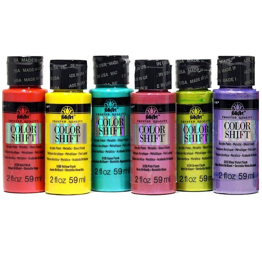 FolkArt Color Shift 2oz Paint - Silver - Poly Clay Play