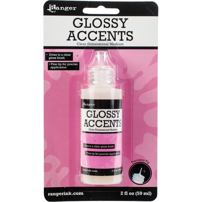 Ranger Ink Inkssentials Glossy Accents Precision Tip 2 Ounces GAC17042  (3-Pack)
