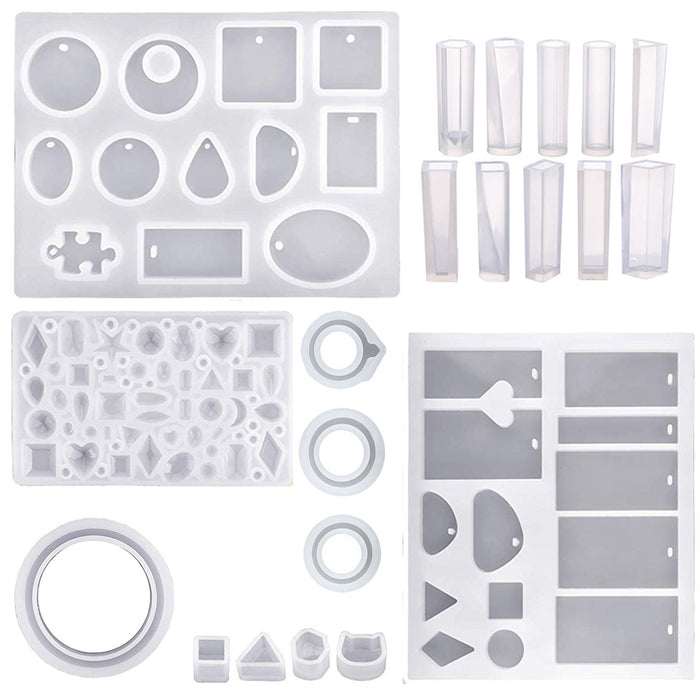 Silicone Jewelry Mold Kit for Earrings, Bracelets, Rings, Pendants