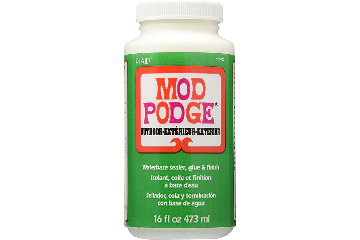 Mod Podge Waterbase Sealer, Glue and Finish for use Outdoors 16oz, Whi —  Grand River Art Supply