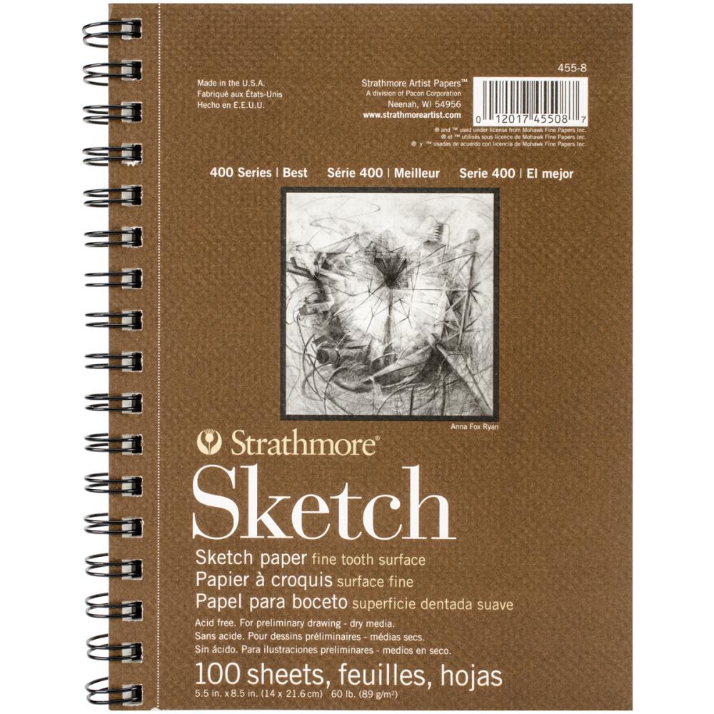 STRATHMORE 400 Series Toned Sketch Paper Pads (Wirebound)