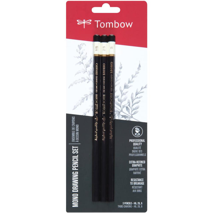 Tombow MONO Drawing Pencils 3/Pkg