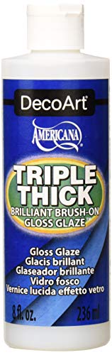 DecoArt Triple Thick Brilliant Brush On Gloss Glaze 2oz or 4oz