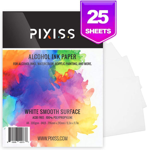 Yupo Paper for Alcohol Ink - White A4, Alcohol Inks