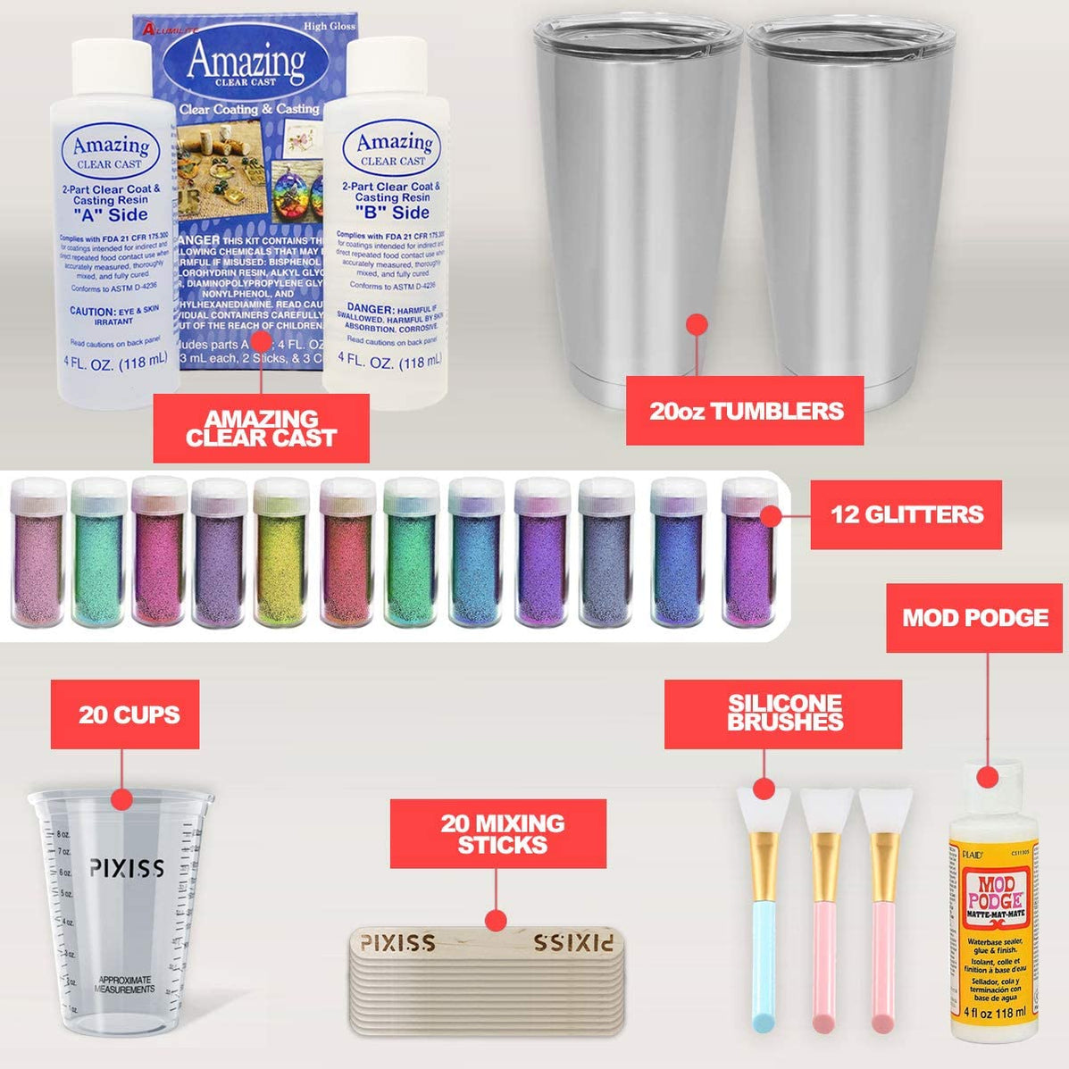 Glitter & Epoxy Tumbler Kit — Grand River Art Supply