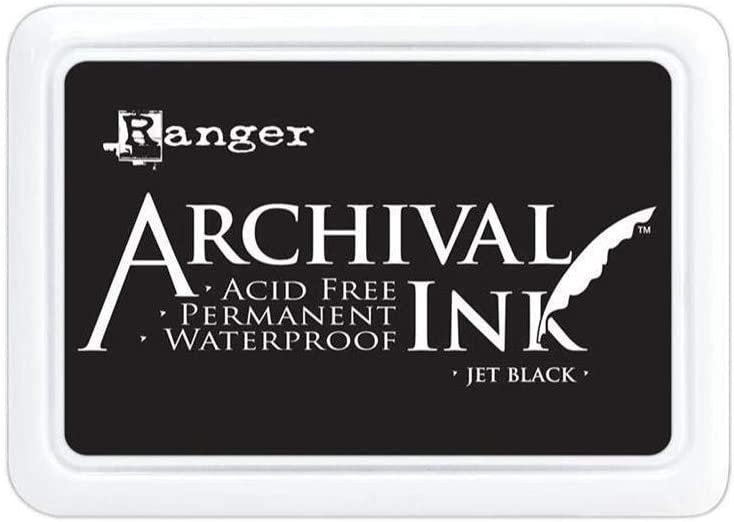 Ranger Archival Jumbo Inkpad #3, Jet Black