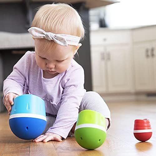 Fat Brain Toys TumbleRoos - Wobbling Fine Motor Stacking Toy for Babies & Toddlers