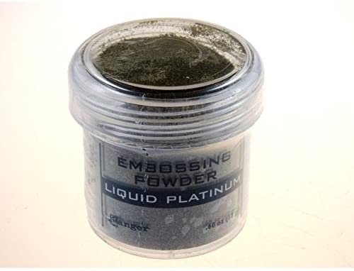 Ranger Embossing Powder, 0.6-Ounce Jar, Liquid Platinum