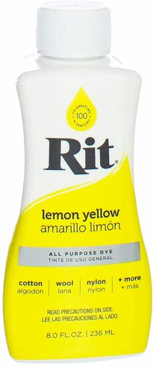 Rit Dyes lemon yellow liquid 8 oz. bottle [PACK OF 4 ] — Grand