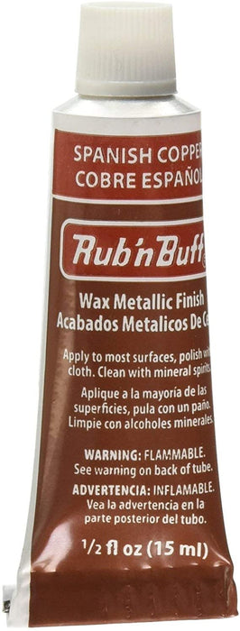 Amaco Rub 'N Buff Wax Metallic Finish, 3 Color Grey Assortment ebony, Silver  Leaf, Pewter 