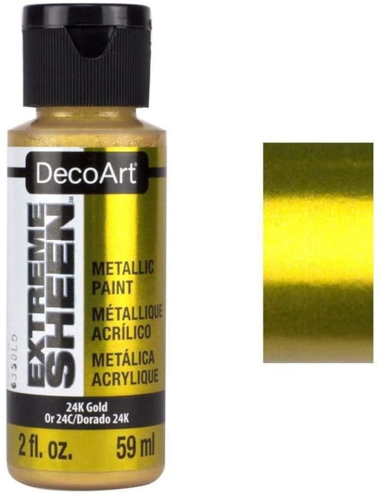 DecoArt 2 Ounce, 24K Gold Extreme Sheen Paint, 1