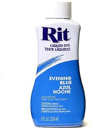 Rit Dyes evening blue liquid 8 oz. bottle [PACK OF 4 ]