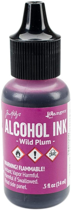 Ranger Ink Bulk Buy Adirondack Alcohol Ink .5 Ounce Wild Plum AAIS-22220 (3-Pack)