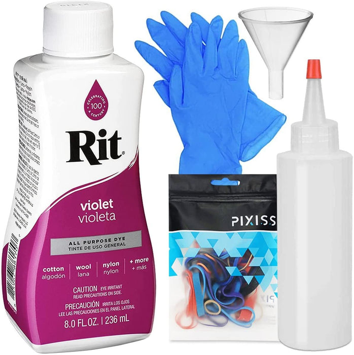 8 oz RIT All-Purpose Liquid Dye and ColorStay Dye Fixative Bundle