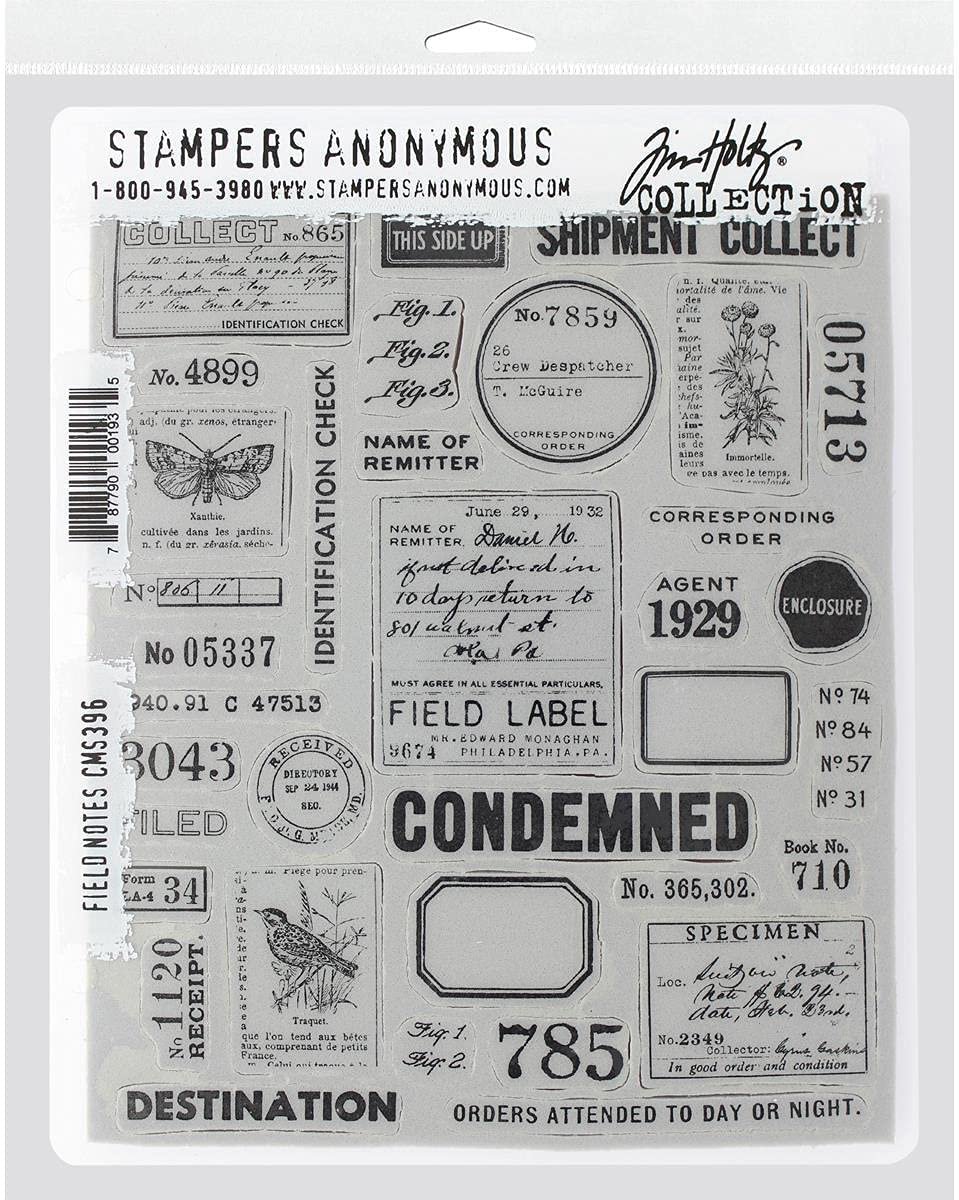 Field Notes Tim Holtz Cling Stamps — Grand River Art Supply