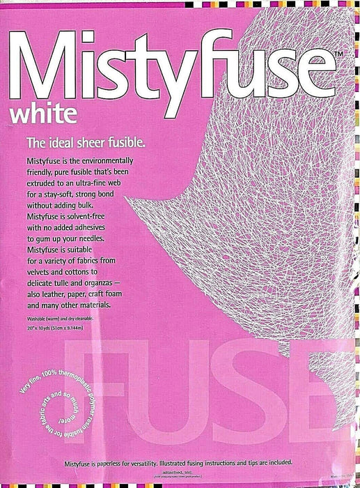 Mistyfuse Misty Fuse 10 Yards White Sheer Fusible Webbing