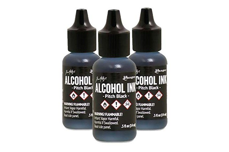Tim Holtz - Alcohol Ink Pitch Black - 3 Pack Bundle