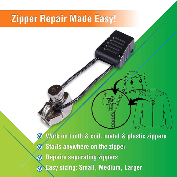 New! Fix n Zip Zipper Repair Kit