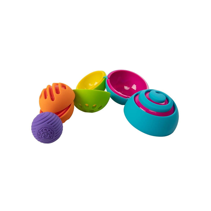 Fat Brain Toys OombeeBall - Sensory Nesting Puzzle for Babies & Toddlers