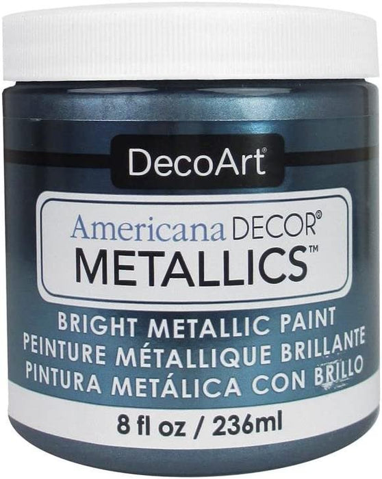 DecoArt Ameri Deco MTLC Americana Metallics 8oz Pewter, 8 Fl Oz (Pack of 1)