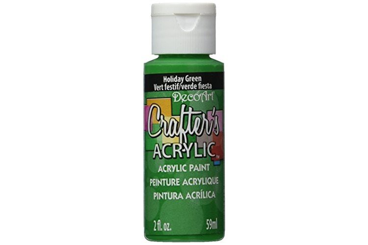 DecoArt Crafter's Acrylic Paint, 2-Ounce, Holiday Green