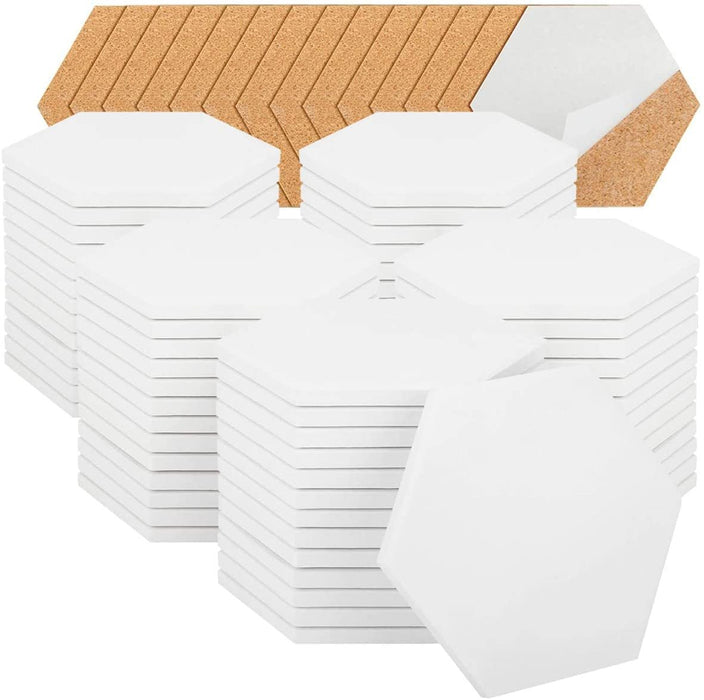 100 Pack Ceramic Tiles for Crafts Coasters, Hexagon White Tiles Unglaz —  Grand River Art Supply