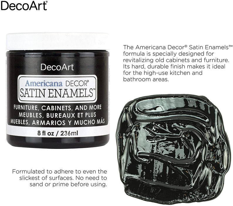 DecoArt Americana Decor Satin Enamels Acrylic Paint for Furniture, Cabinets and More