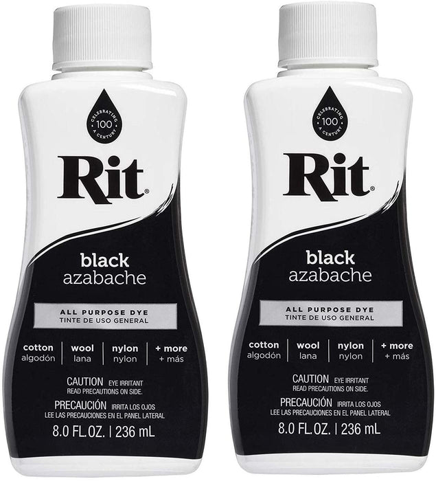 Rit All-Purpose Liquid Dye, 8 Ounce, Black (Fоur Paсk)