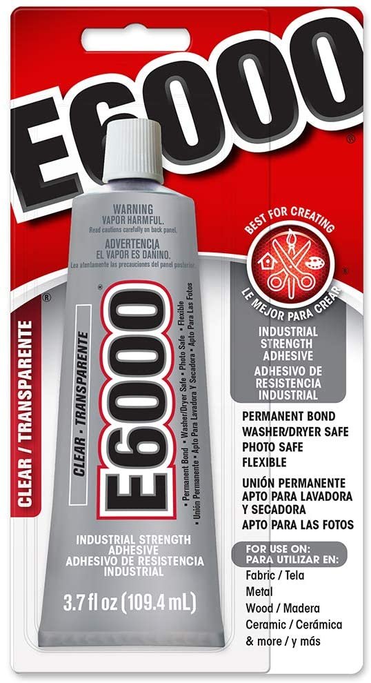 E6000 .18 fl. oz. Clear -Transparent Glue for Crafts and Beading