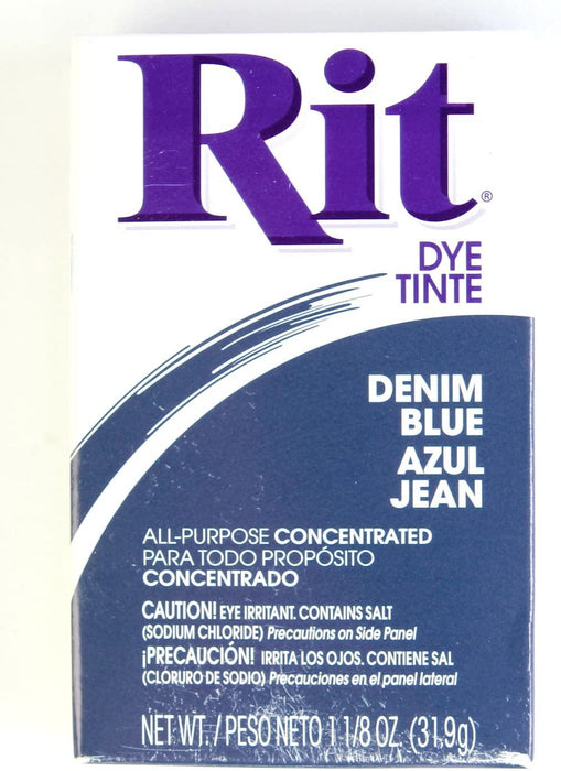 Rit Concentrated Powdered Fabric Dye, Navy Blue 1.13 oz ( Pack of 3) —  Grand River Art Supply
