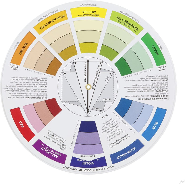 Color Wheel Pocket Guide with Gray Scale Value Finder - for both the a —  Grand River Art Supply