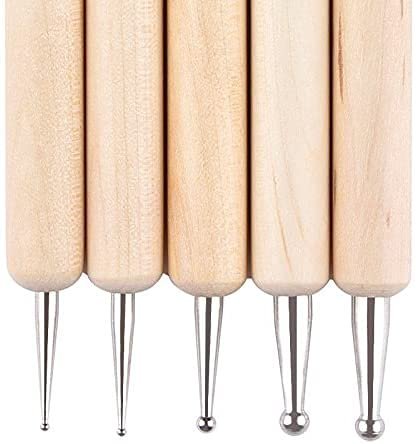 E6000 8-Pack 0.18 Ounce Bottles Industrial Strength Adhesive for Crafting and Pixiss Wooden Art Dotting Stylus Pens 5 pcs Set - Rhinestone Applicator Application Kit
