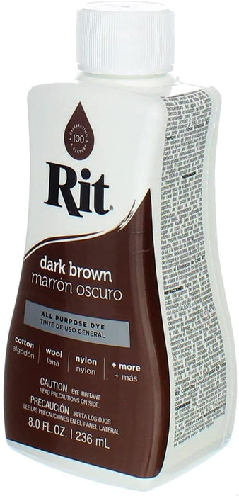Maroon Rit Dye Rit Dye Liquid 8oz-Dark Brown — Grand River Art Supply