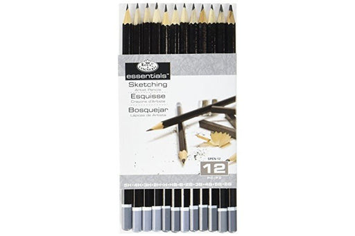 ROYAL BRUSH MANUFACTURING INC Essentials Sketching Pencil Set, 12pc