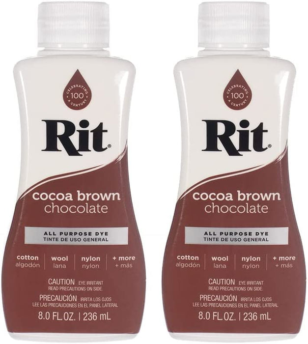 Rit All- Purpose Liquid Dye, 8 Fl Oz, Cocoa Brown