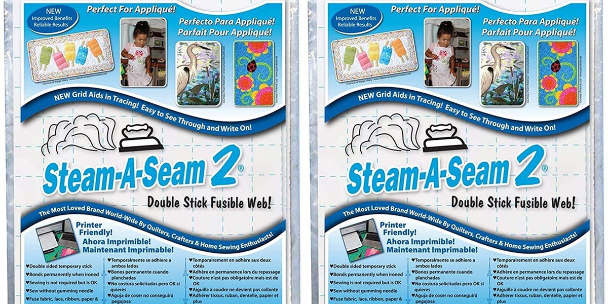  Warm Company Steam-A-Seam 2 Double Stick Fusible Web-9X12  Sheets 5/Pkg (5517)