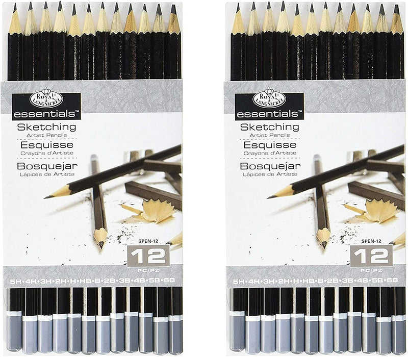 Royal & Langnickel Essentials Sketching Pencil Set, 12-Piece (2)