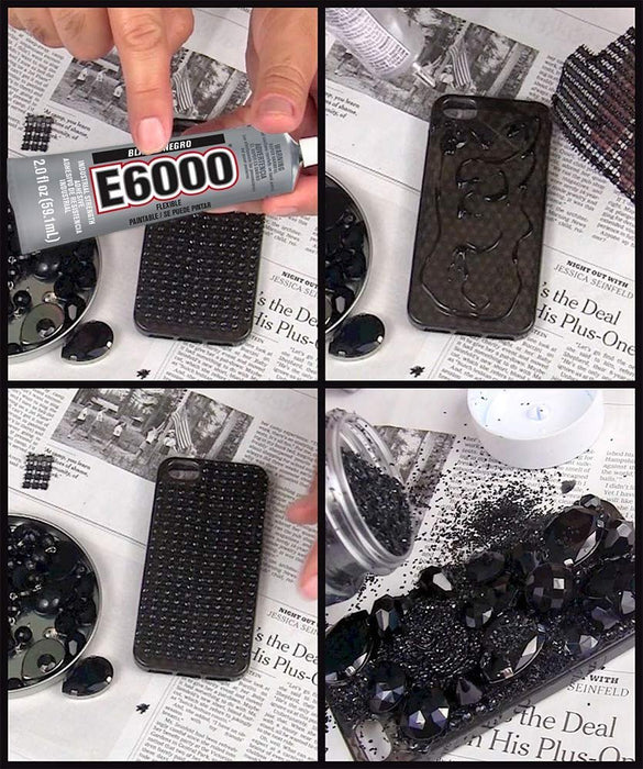 E6000 237039 Multipurpose Adhesive, Black, 2 oz (Тwo Рack)