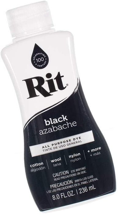  Rit Dyes Black Liquid 8 oz. Bottle [Pack of 4 ]
