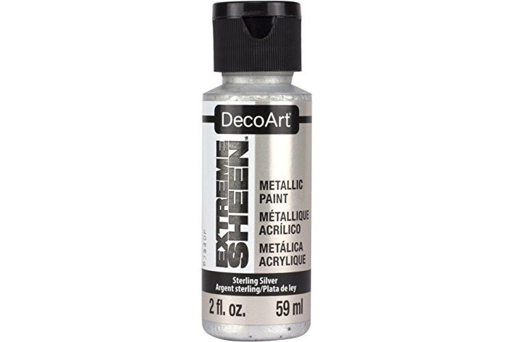 DecoArt 2 Ounce, Sterling Silver Extreme Sheen Paint