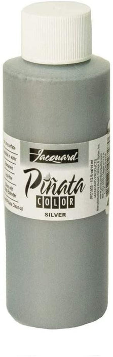 Pinata Silver Alcohol Ink That by Jacquard, Professional and Versatile Ink That Produces Color-Saturated and Acid-Free Results, 4 Fluid Ounces, Made in The USA
