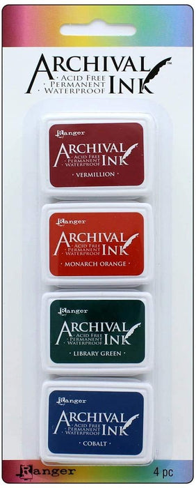 Ranger Archival Ink Pad Set Mini 1, 20.3 x 8.3 x 1.8 cm, Multi-Colour
