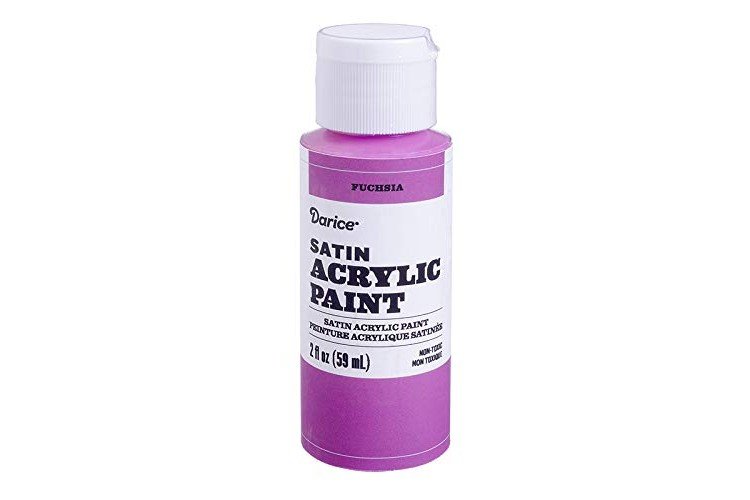 Darice Satin Fuchsia, 2 Ounces Acrylic Paint,