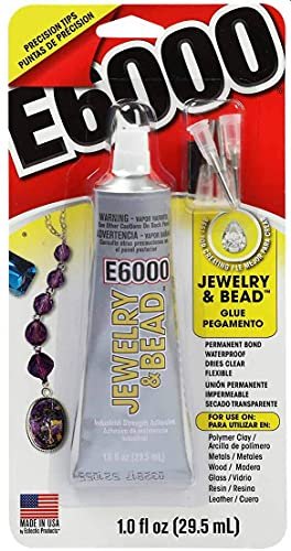 E6000 1-Ounce Tube with Precision Tips Industrial Strength Adhesive for  Crafting and Pixiss Wooden Art Dotting Stylus Pens 5 pcs Set - Rhinestone