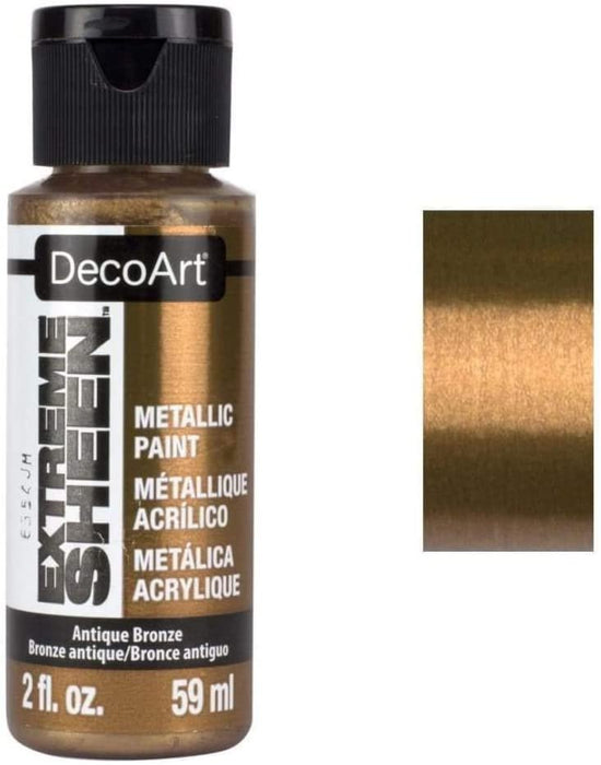 DecoArt 2 Ounce, Antique Bronze Extreme Sheen Paint, 2 oz, Metallic